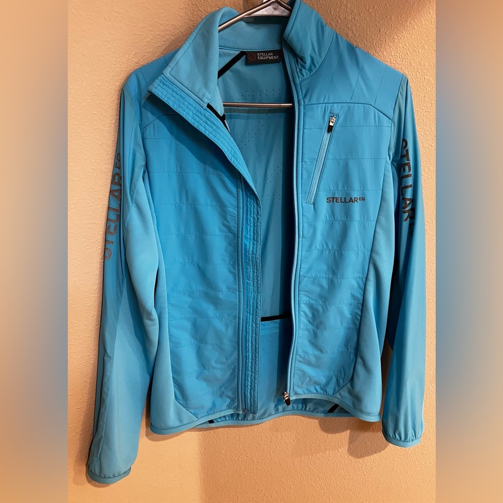 Stellar Turquoise Wind/Rain Jacket, Size Small